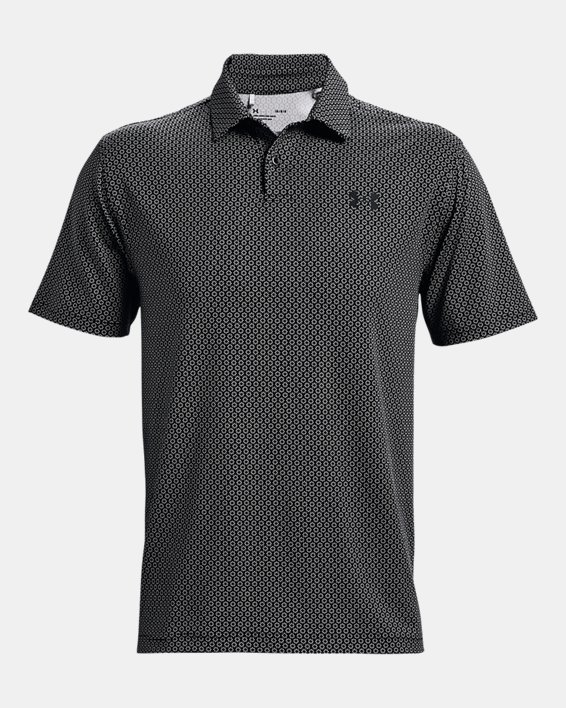 Men's UA Tee To Green Printed Polo in Black image number 4